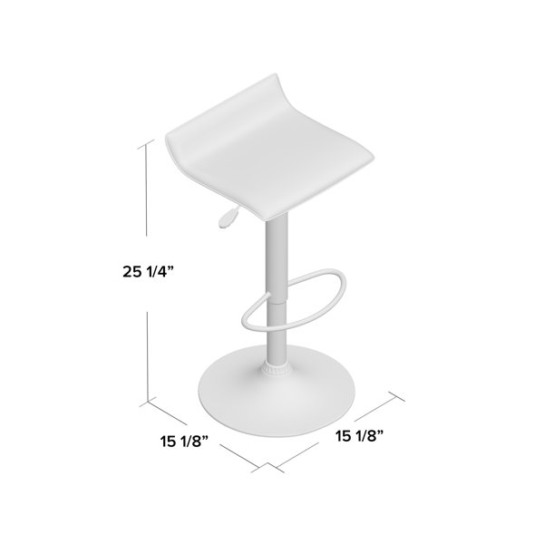 Zipcode Design™ Avery Adjustable Height Swivel Bar Stool & Reviews